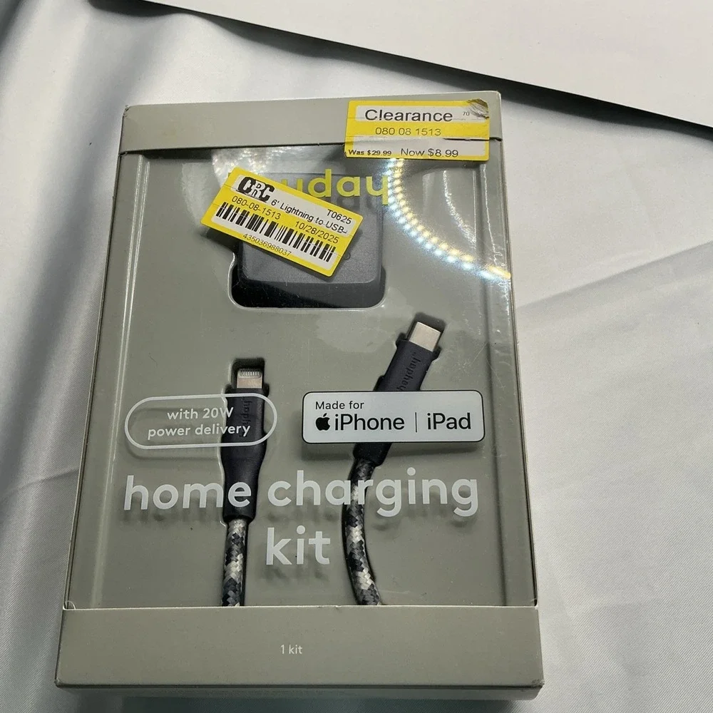 6' Lightning to USB-C Power Delivery Home Charging Kit - heyday ™